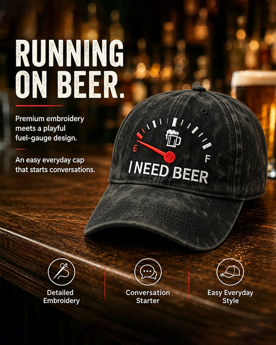 Casquette De Baseball Brodée Bière Tableau De Bord