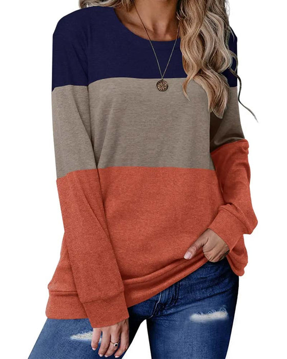 Haut Tricolore Patchwork Manche Longue