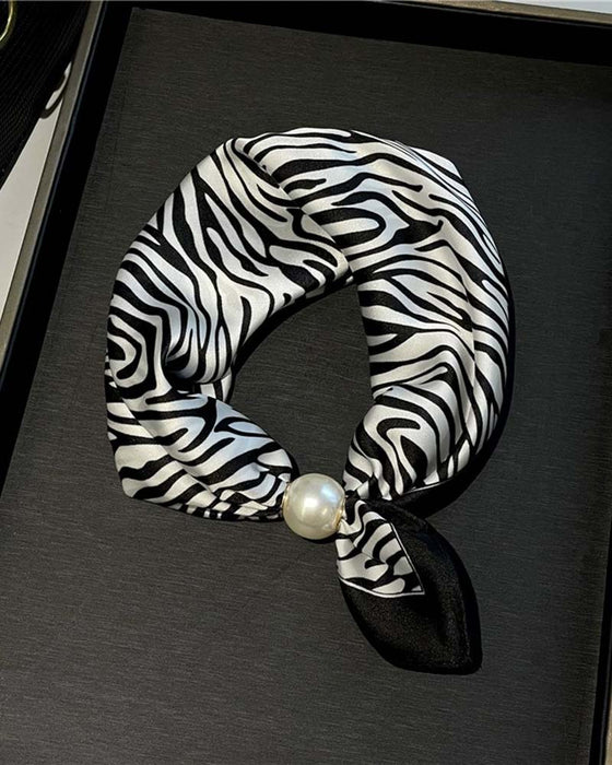 Glamour Sans Effort: Écharpe Collier De Perles 🧣