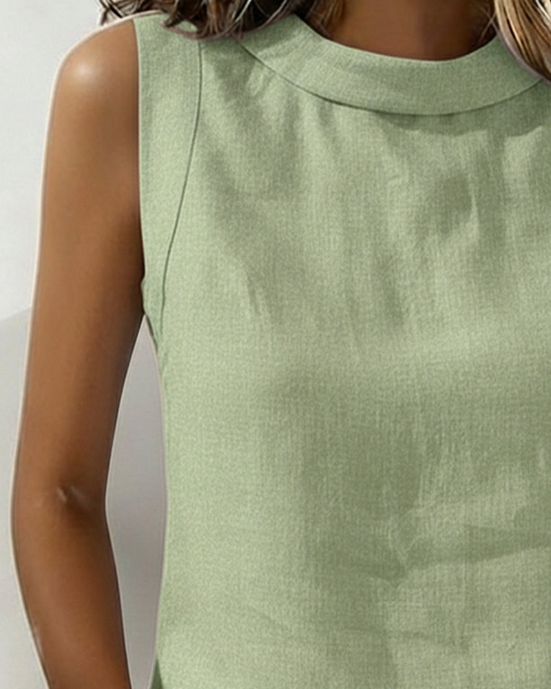 Chemisier Pur Coton Col Manches Longues