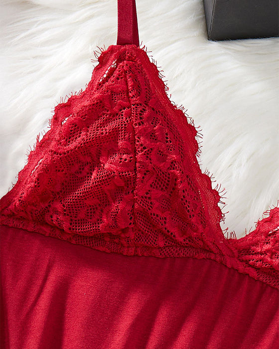 Lingerie Sexy Profond Décolleté En V