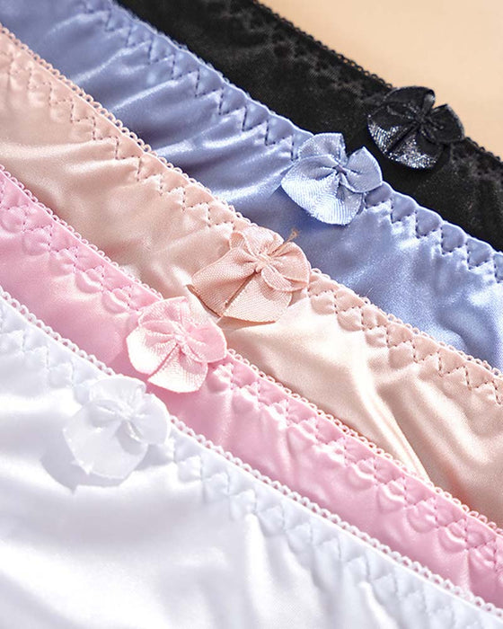 Culotte Femme Élégant Satin Dentelle
