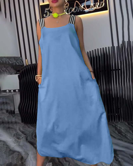 Robe Bretelles Séparées Lâche