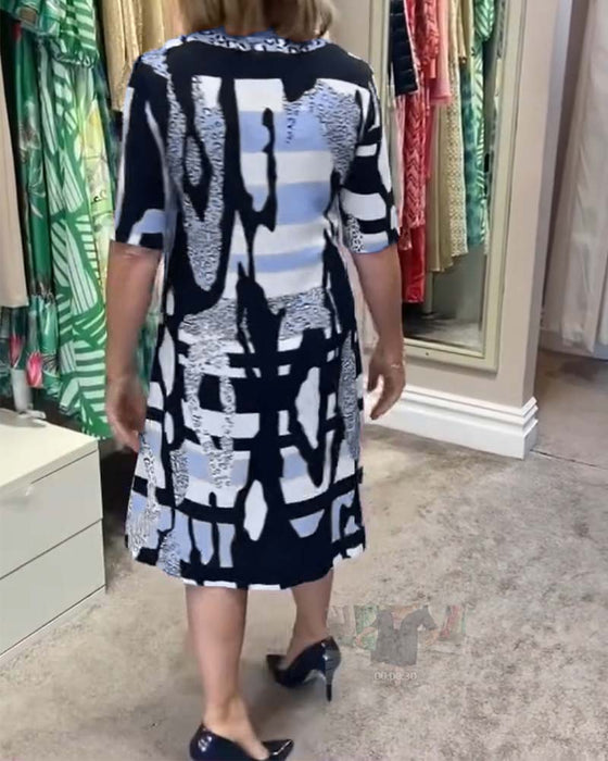 Robe midi femme imprimé léopard