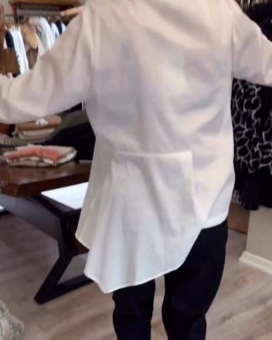 Chemise Col Irrégulier Unie