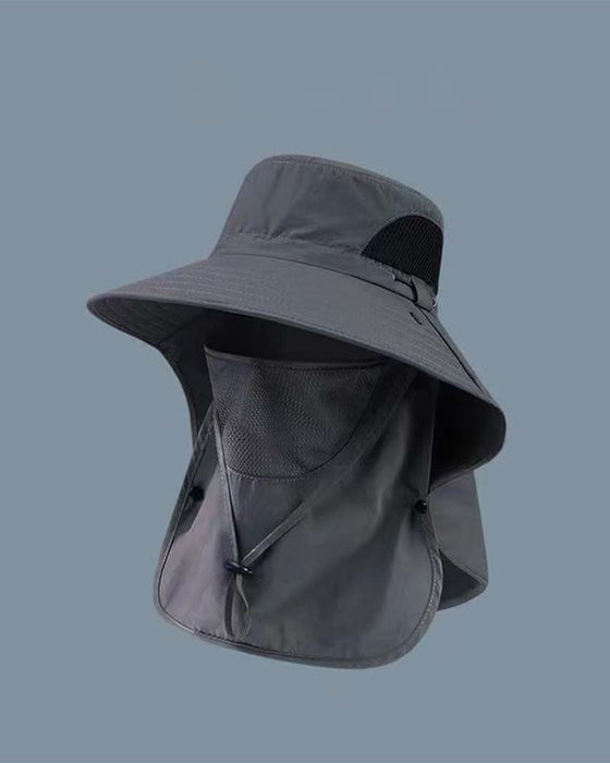 Chapeau Couvre-Visage Soleil Protection Seau