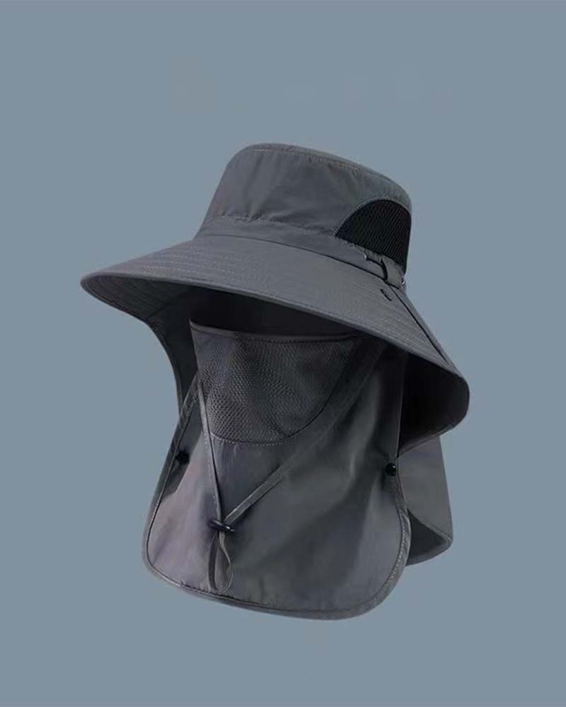 Chapeau Couvre-Visage Soleil Protection Seau