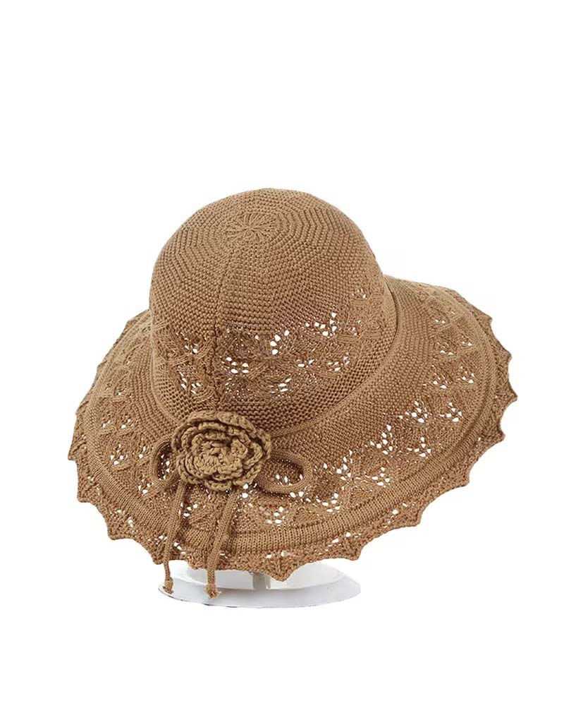 Chapeau Femme Fleur Au Crochet Pêcheur