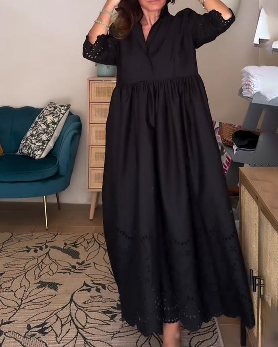Robe Découpée Ample Ligne A