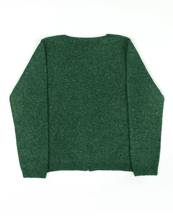 Pull Bouton Irrégulier Unie