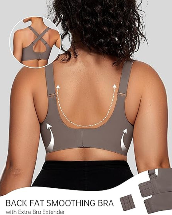 Soutien-Gorge Sans Armature Pour Femme En V Mesh – Bralette Confortable Et Offrant Un Bon Maintien
