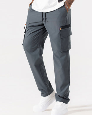 Pantalon Ample Décontracté Multi-Poches Cargo