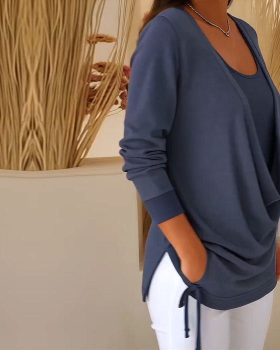 Hauts Faux Deux-Pièces Mode