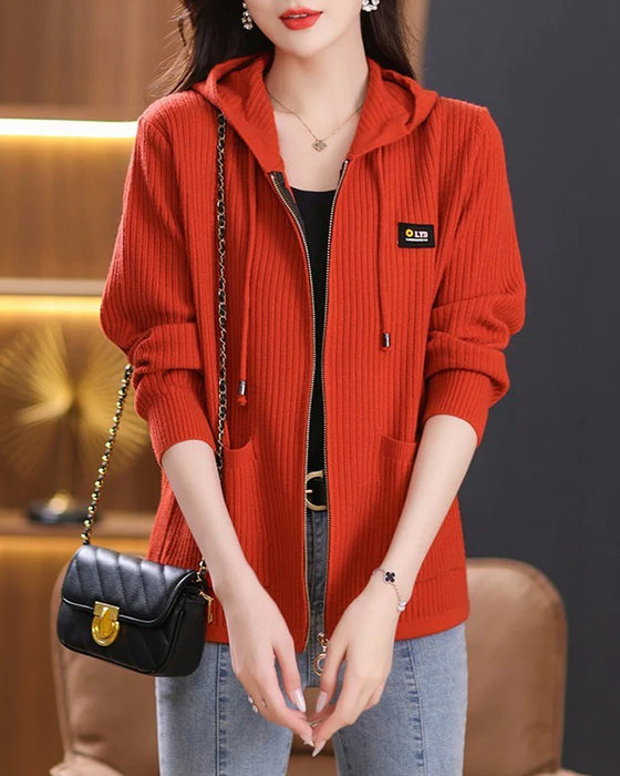 Veste À Capuche Avec Fermeture À Glissière