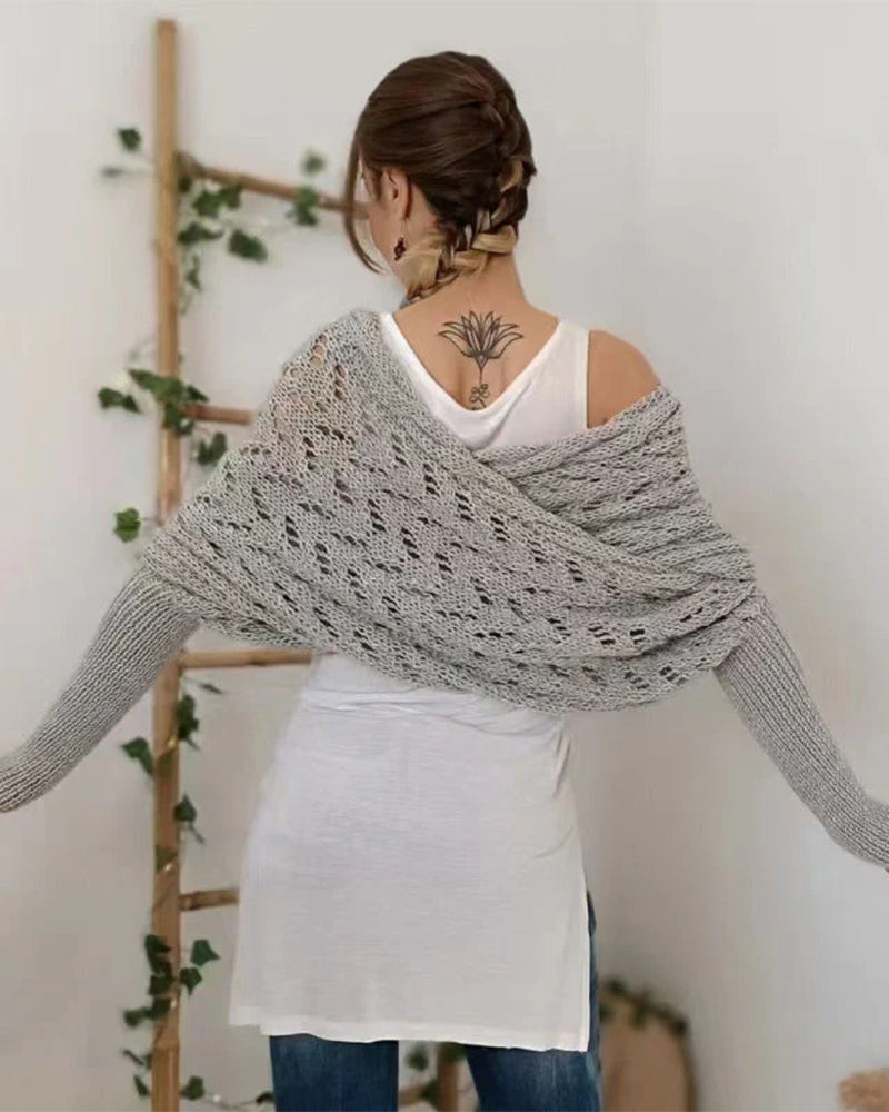 Écharpe Châle Femme À La Mode Tricoté