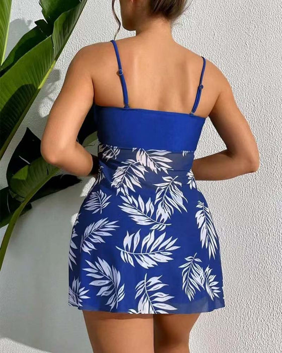 Tankini Sexy Imprimé Maille