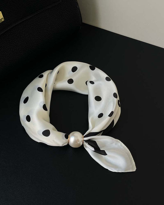 Glamour Sans Effort: Écharpe Collier De Perles 🧣