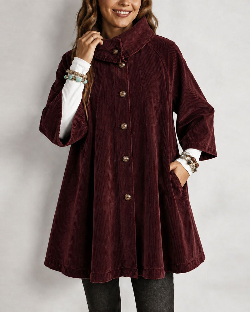Manteau Boucle Mi-Long Poche