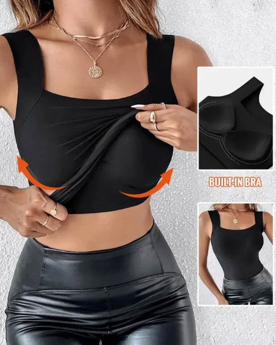 Débardeur Acide Aminé Finition Soutien-Gorge Intégré