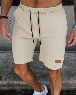 Short Cuir Étiquette Décontracté