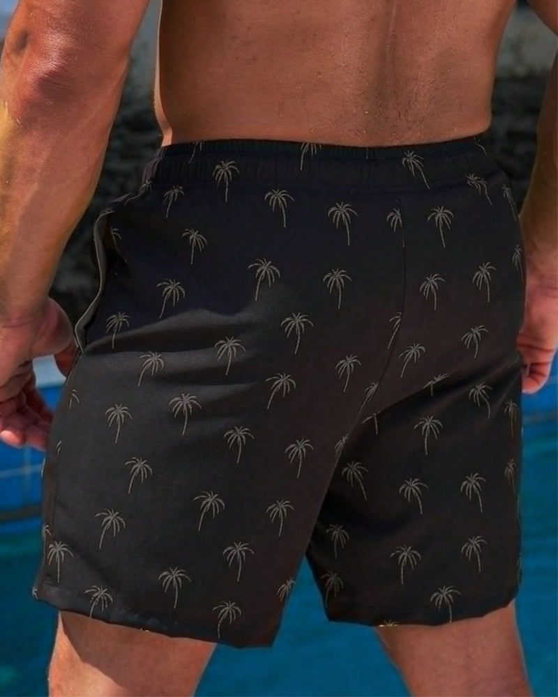 Shorts Lacet Imprimé Homme Décontracté