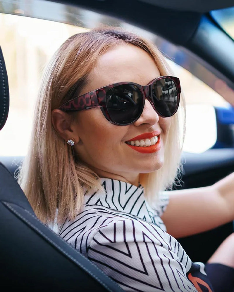 Lunettes De Soleil Rondes Tendance À Protection Uv400 Polarisée