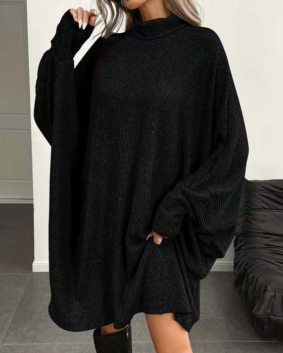 Robe Manche Chauve-Souris Mini
