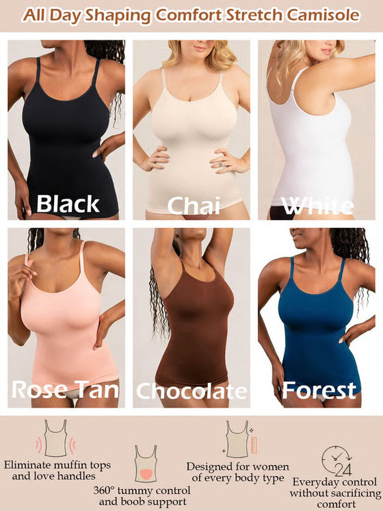 💕2025 Vente Chaude Toute La Journée Mise En Forme Confort Stretch Camisole