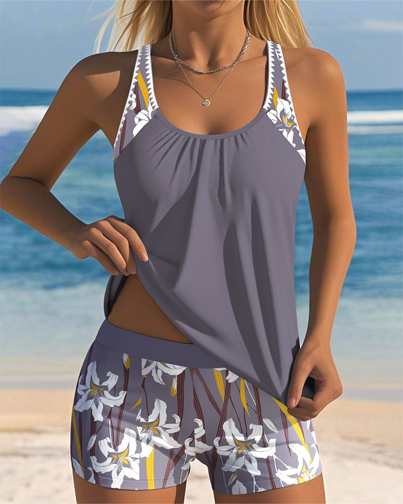 Maillot De Bain Une Pièce Imprimé Giani Feroti - Taille 48D - Occasion Très Bon état - Grande Taille