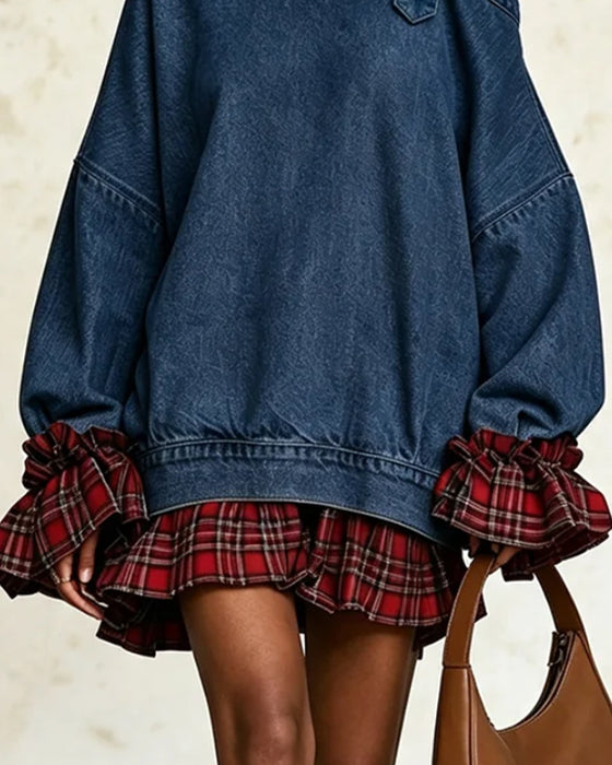 Robe Manche À Volant Une Épaule