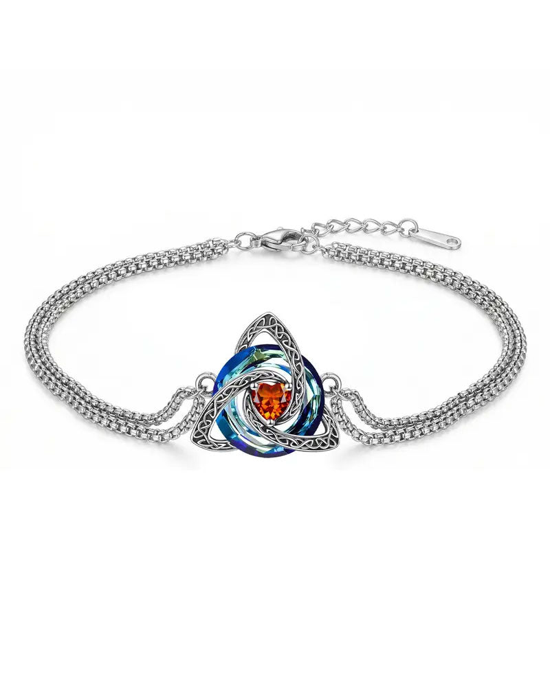 Bracelet Pierre De Naissance Nœud Trinity