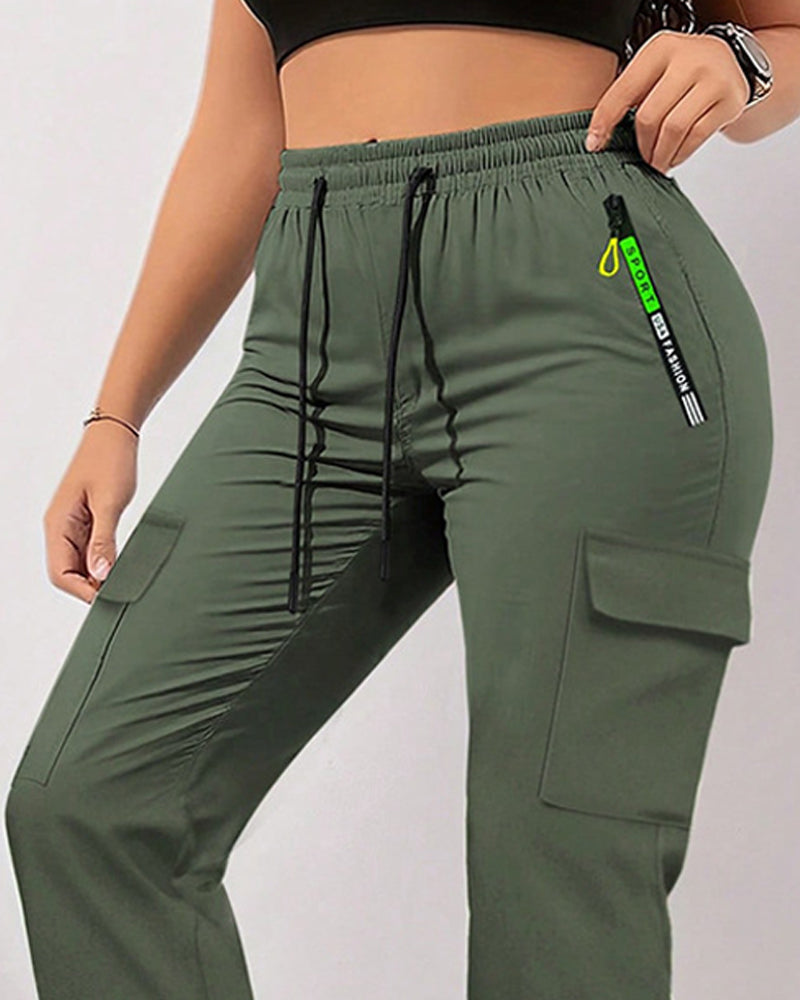 Pantalon De Travail Ample Grande Poche Décontracté
