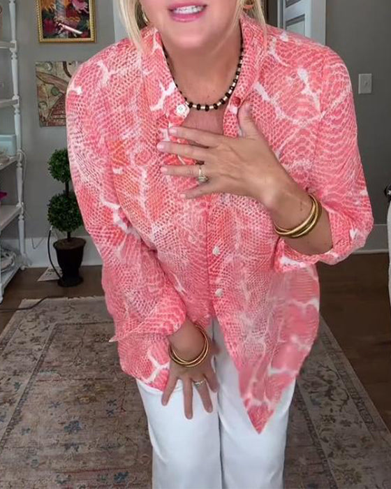 Blouse Avec Boutonnée Et Texturée Caractéristiques