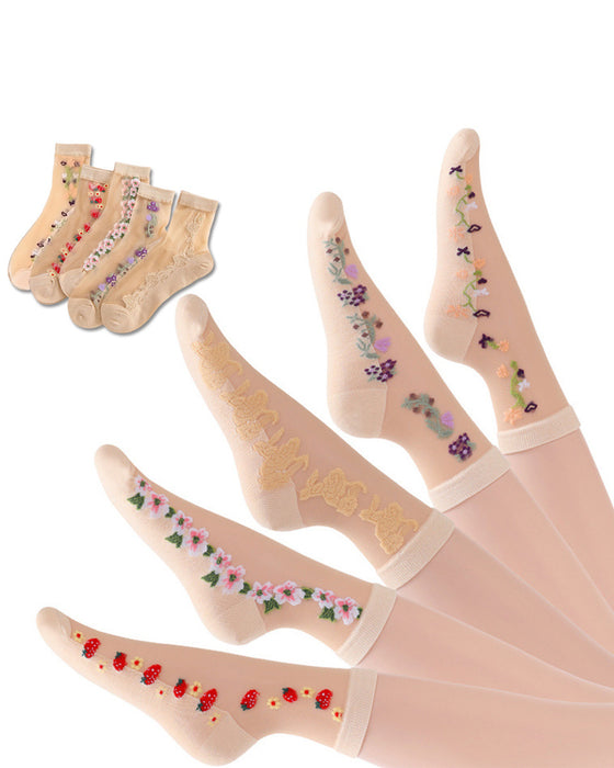 Chaussettes Soie Cristal Glacé