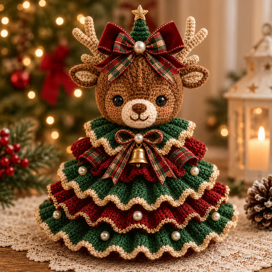 🎄 Kit DIY Arbre De Noël Animaux Au Crochet