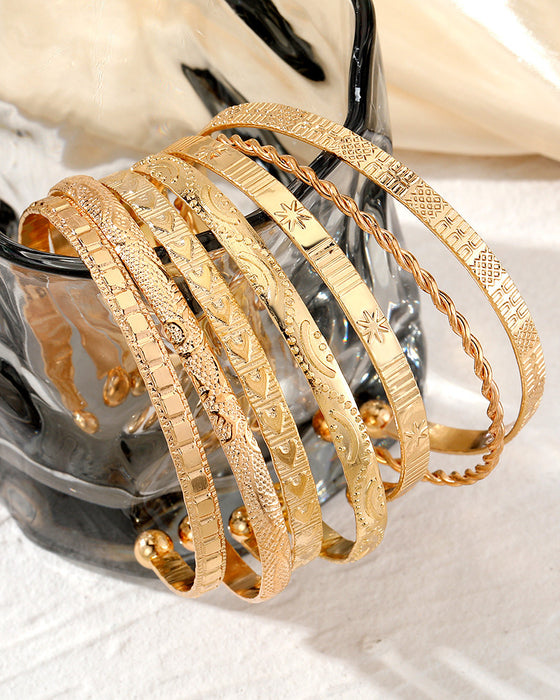 Bracelet étoile à six branches lot de 7 pièces