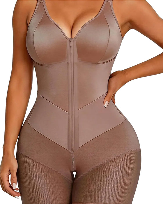 Body Gainant Femme Fermeture Éclair Dentelle Contrôle Du Ventre