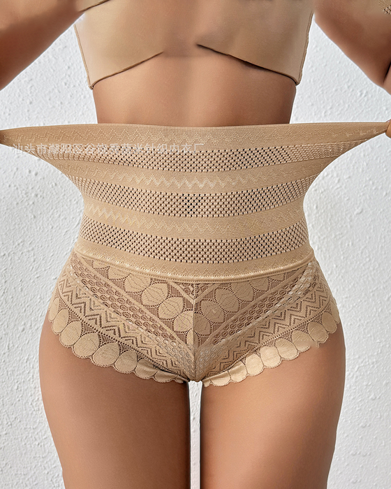 Gaine Femme Sans Couture Avec Fond En Coton Pur, Culotte Gainante Pour Le Ventre, Shorty De Maintien Anti-Frottement, Short De Corps Antidérapant Taille Haute, Sous-Vêtement Sculptant Avec Contrôle Du Ventre.
