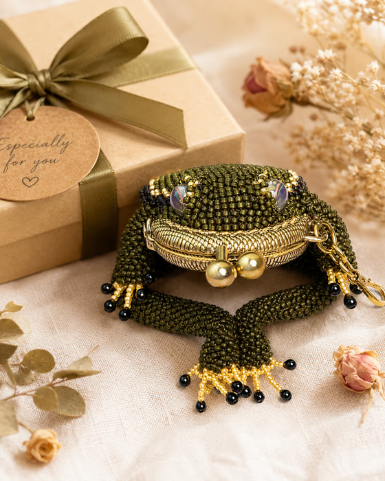 Charmant porte-monnaie grenouille