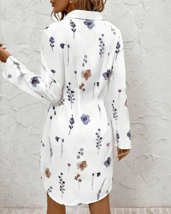 Robe Mode Imprimée Ajustée