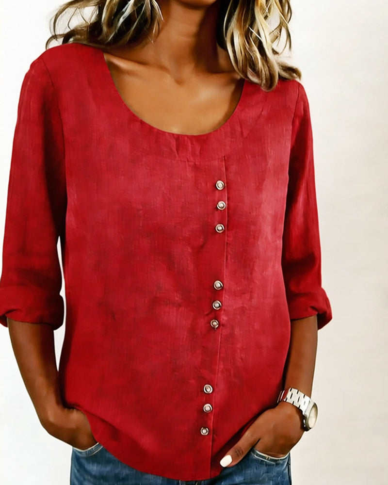 Haut Col Rond Manche Longue