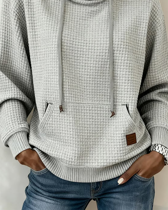 Sweat Capuche Cordon Gaufré