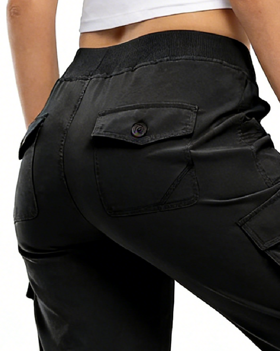 Pantalon Décontracté Court Multi-Poche Randonnée