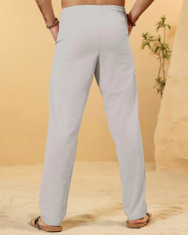 Pantalons Élastique Taille Cordon Effilé