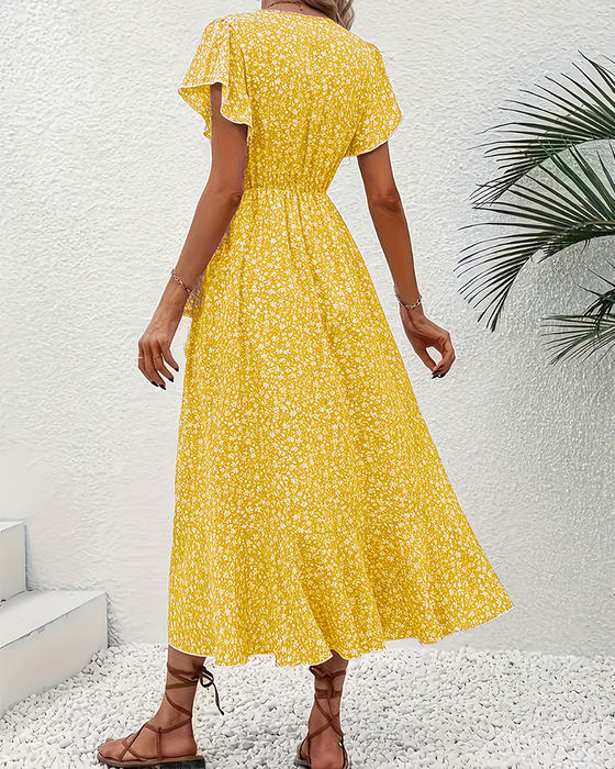 Robe Petite Fleur Nouer Devant Vacances