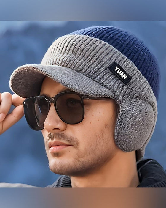Bonnet Thermique Coupe-Vent D'hiver Avec Visière