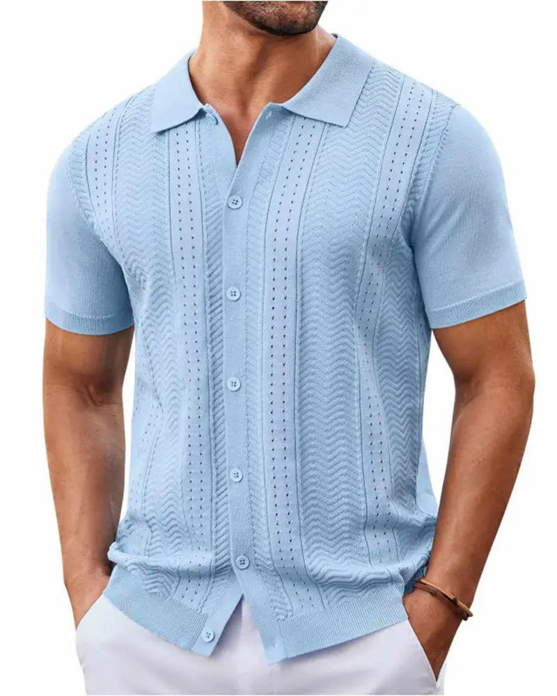 Chemises Dentelle Tricot Bouton