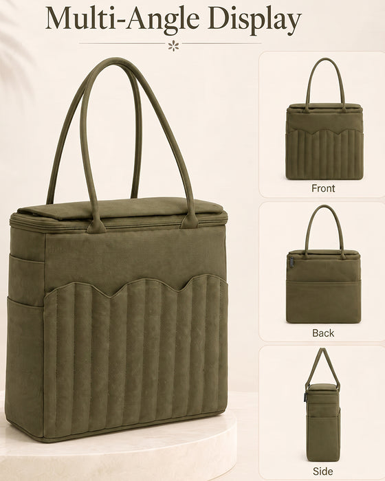 Sac De Rangement En Toile Pour Laine Avec Poches À Aiguilles