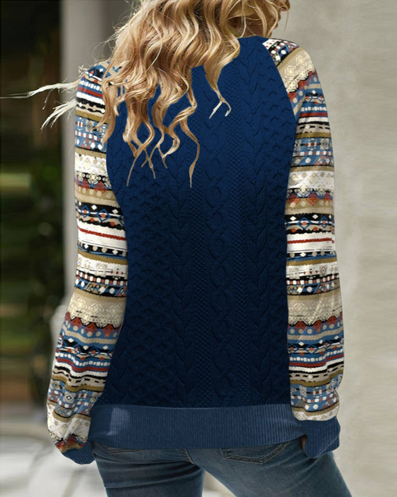 Sweat-Shirt Décontracté Avec Bloc De Couleur