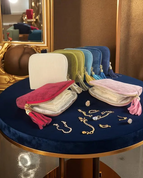 Poche Bijoux À Franges Rangement